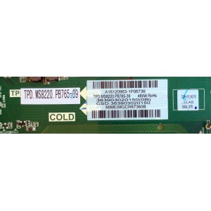 MAIN FUENTE (COMBO) PARA TV VIZIO / NUMERO DE PARTE 3639-0302-0150 / TPD.MS3393.PB765 / 363903020150 / TPD.MS8220.PB765-39 / A16120963 / 3639-0302-0395 / MODELO D39HN-E0 / D39HN-E0 LAUAVLCT